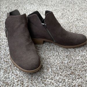 Dark Brown Target Booties